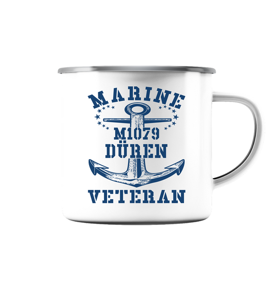 MARINE VETERAN M1079 DÜREN - Emaille Tasse (Silber)