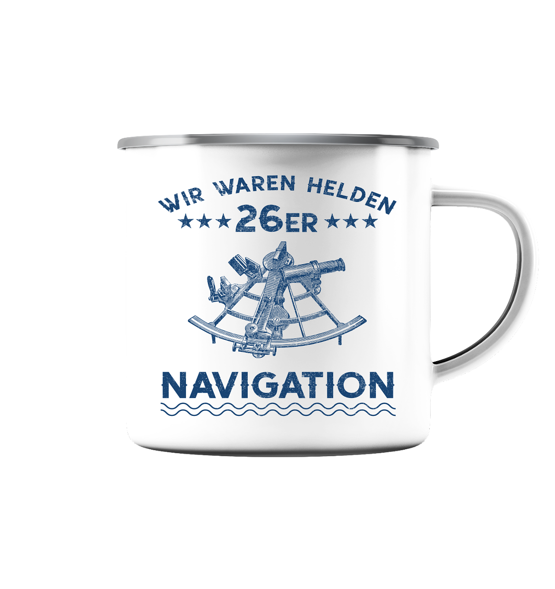 NAVIGATION - Wir waren Helden  - Emaille Tasse (Silber)