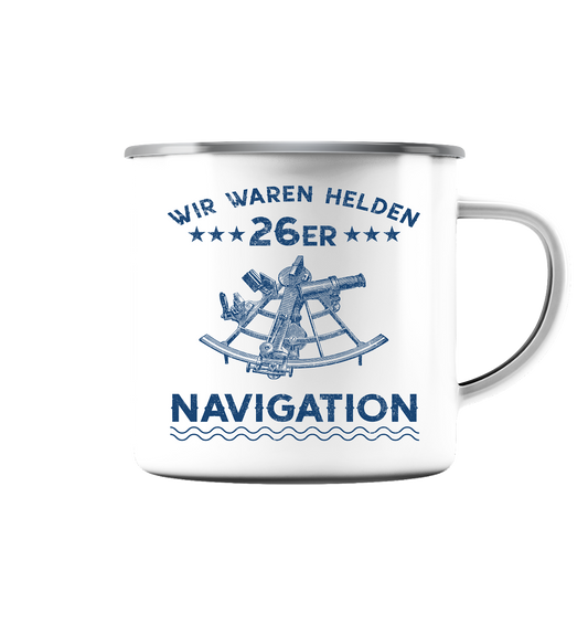NAVIGATION - Wir waren Helden  - Emaille Tasse (Silber)