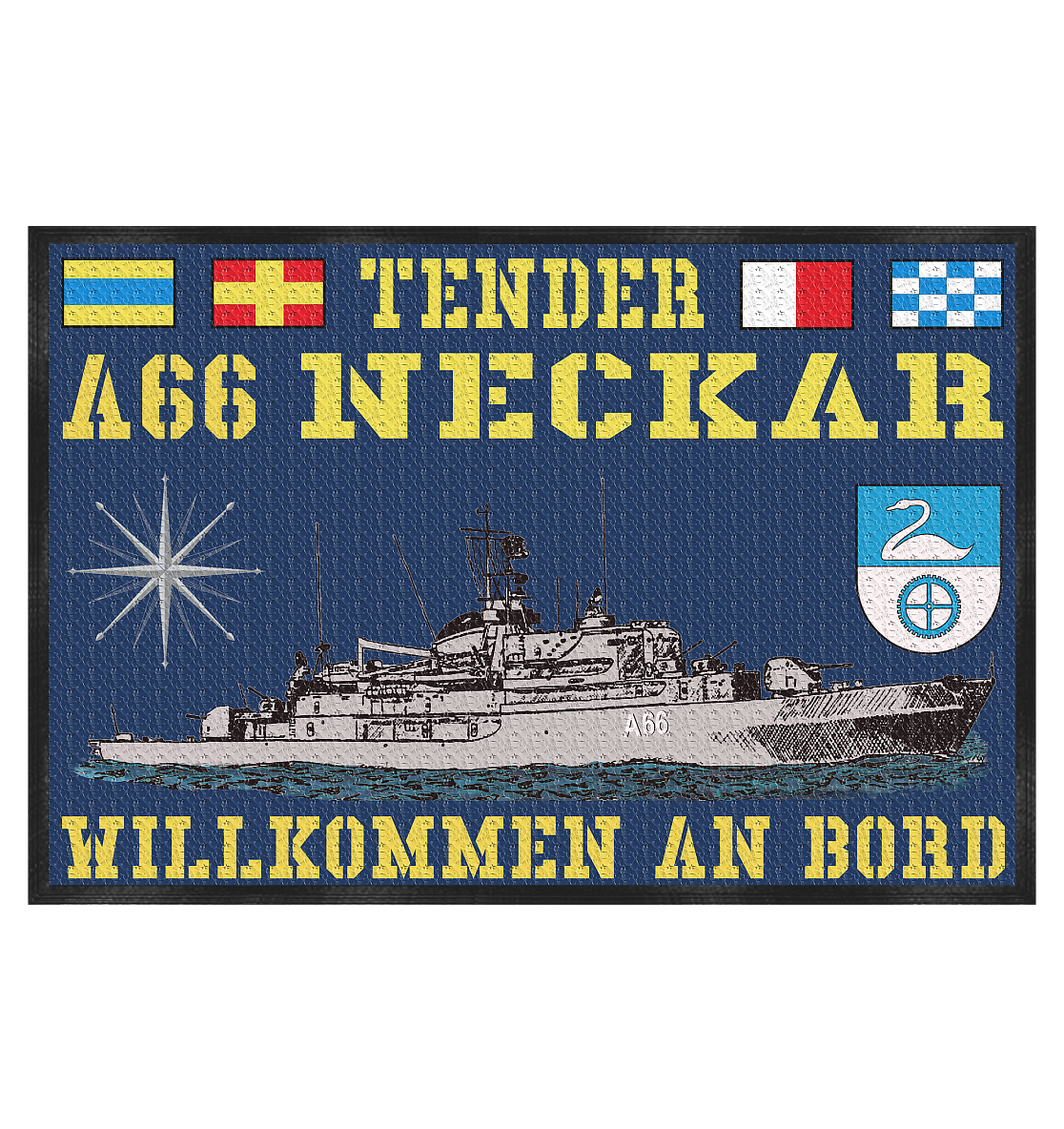 Tender A66 NECKAR - Fußmatte 60x40cm
