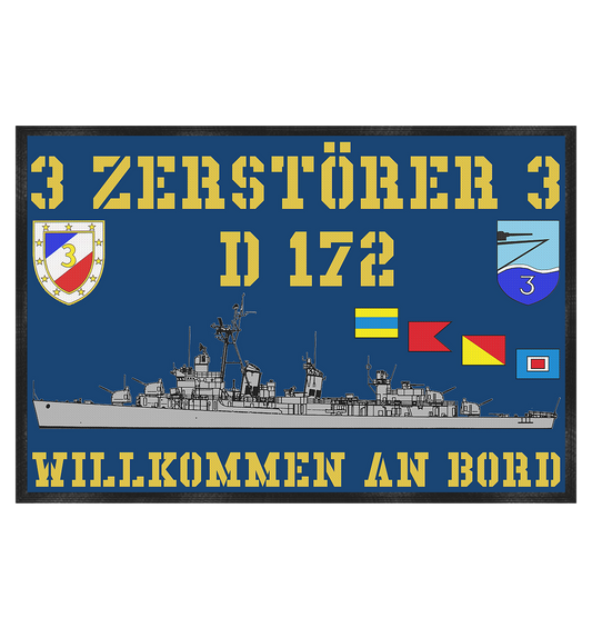 Fußmatte D172 ZERSTÖRER 3 - Fußmatte 60x40cm