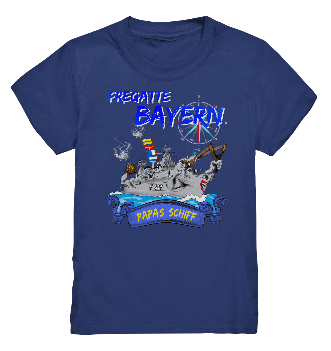 Fregatte F217 BAYERN Papas Schiff - Kids Premium Shirt