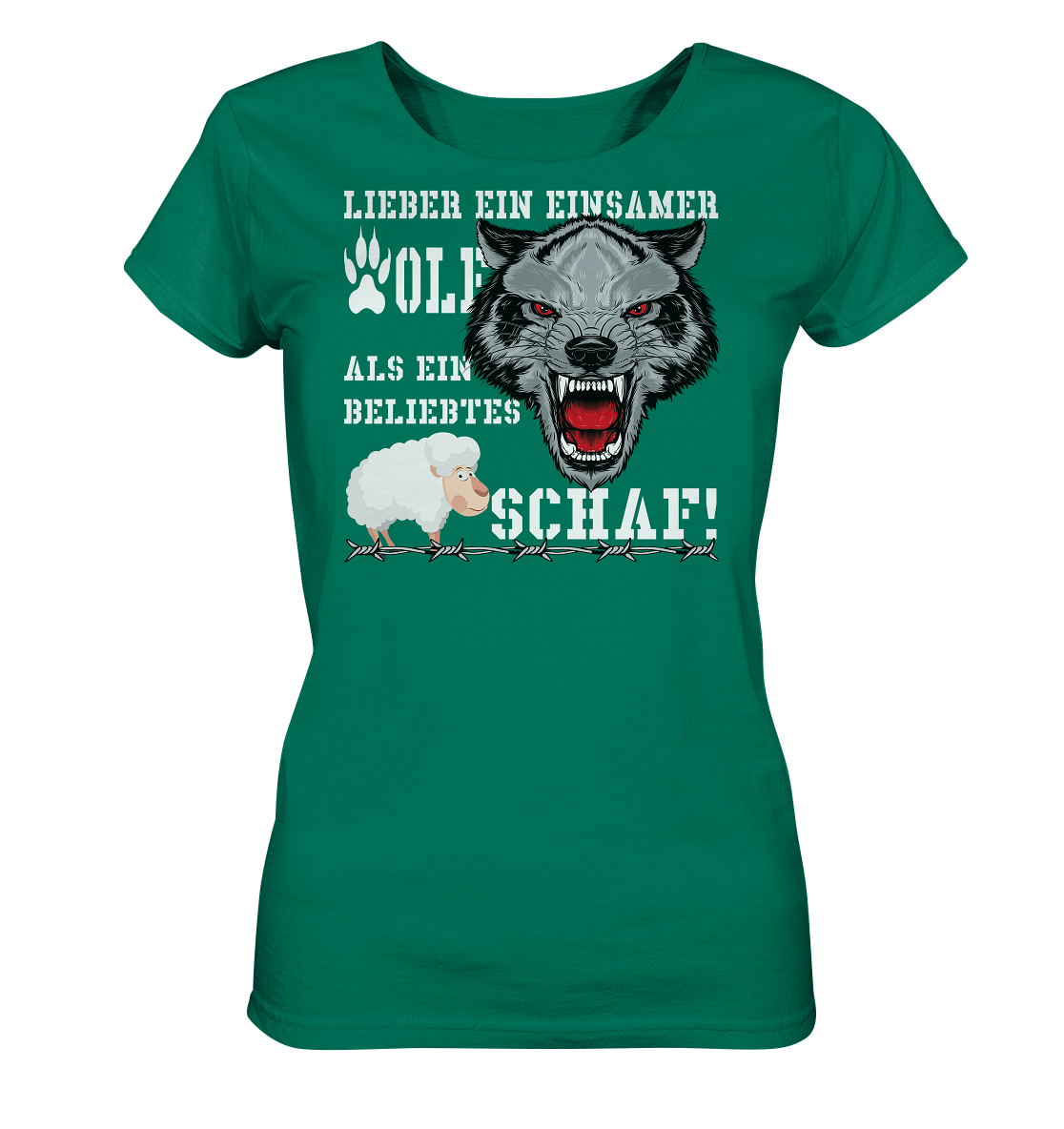 Lieber ein einsamer Wolf... - Ladies Organic Shirt