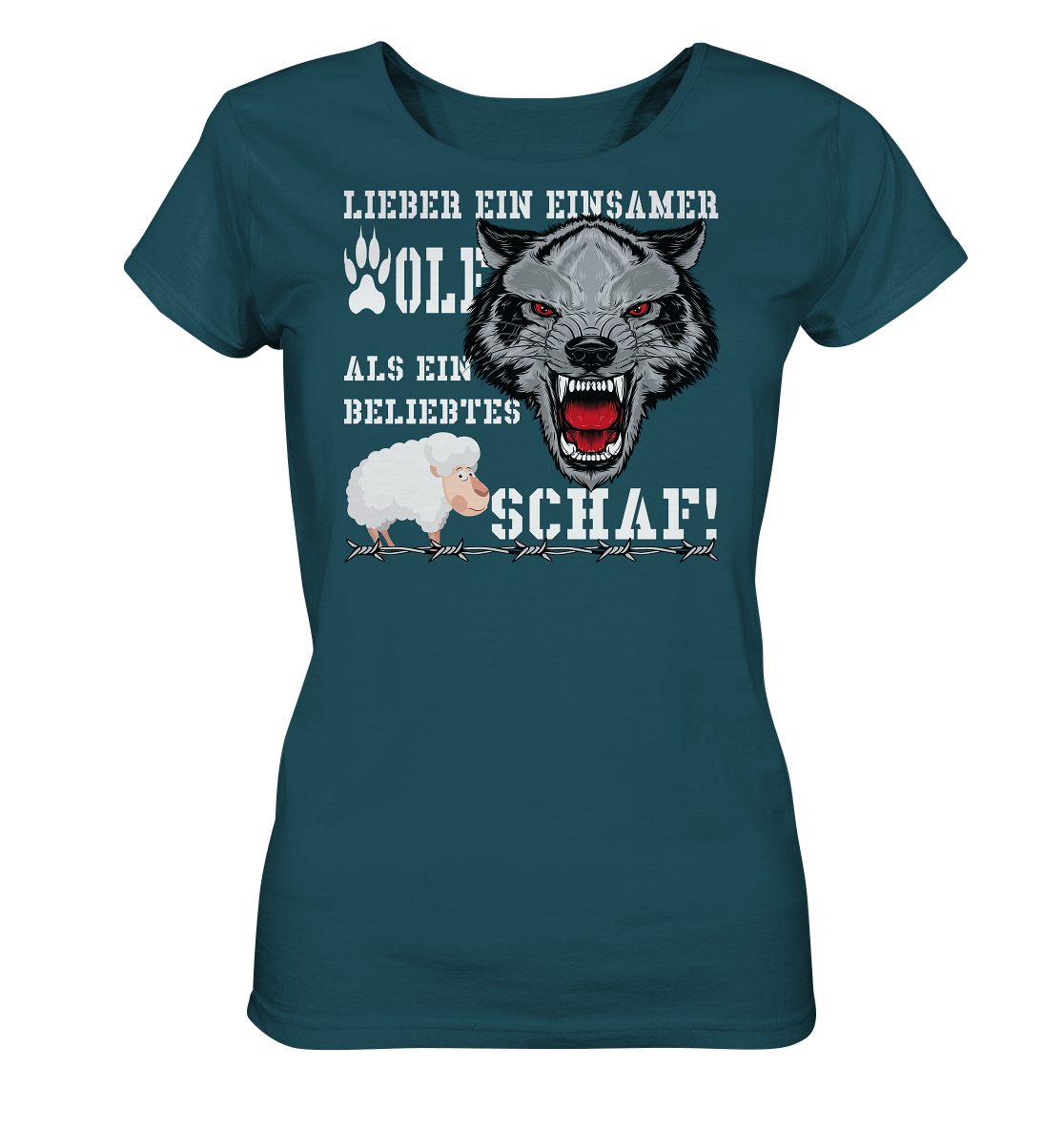 Lieber ein einsamer Wolf... - Ladies Organic Shirt