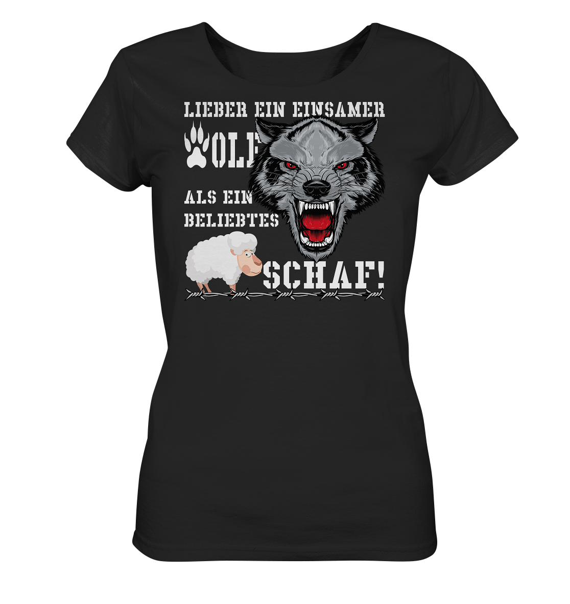 Lieber ein einsamer Wolf... - Ladies Organic Shirt