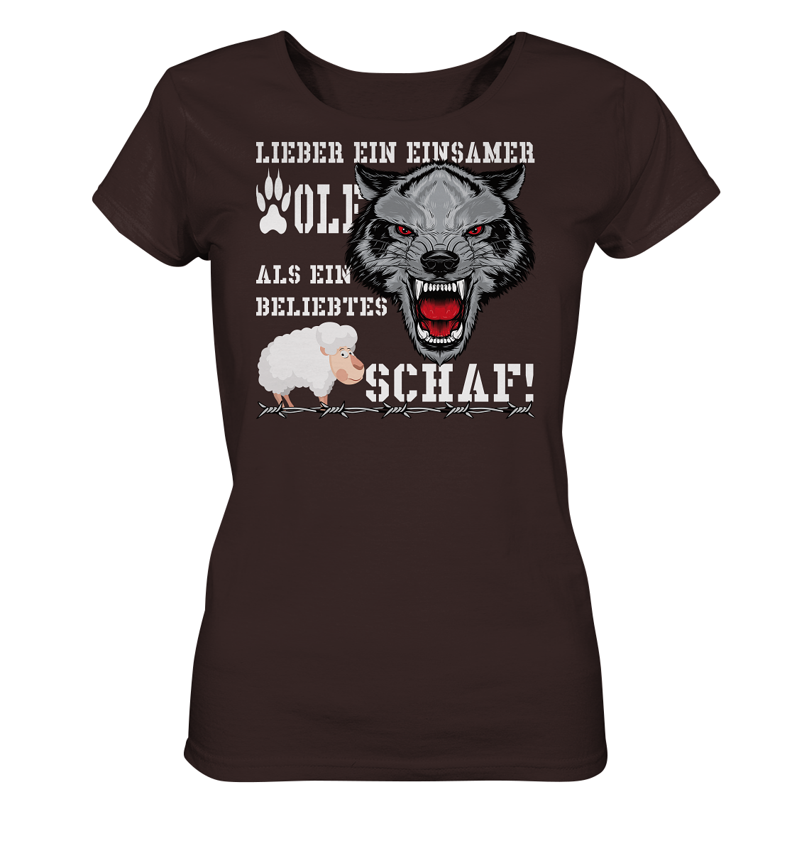 Lieber ein einsamer Wolf... - Ladies Organic Shirt
