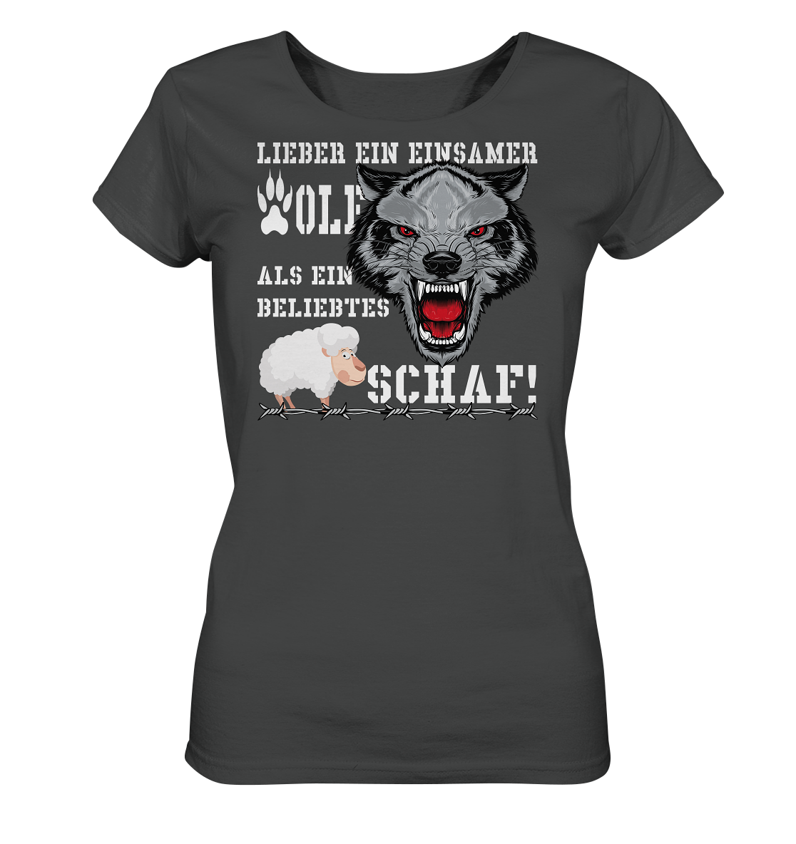 Lieber ein einsamer Wolf... - Ladies Organic Shirt