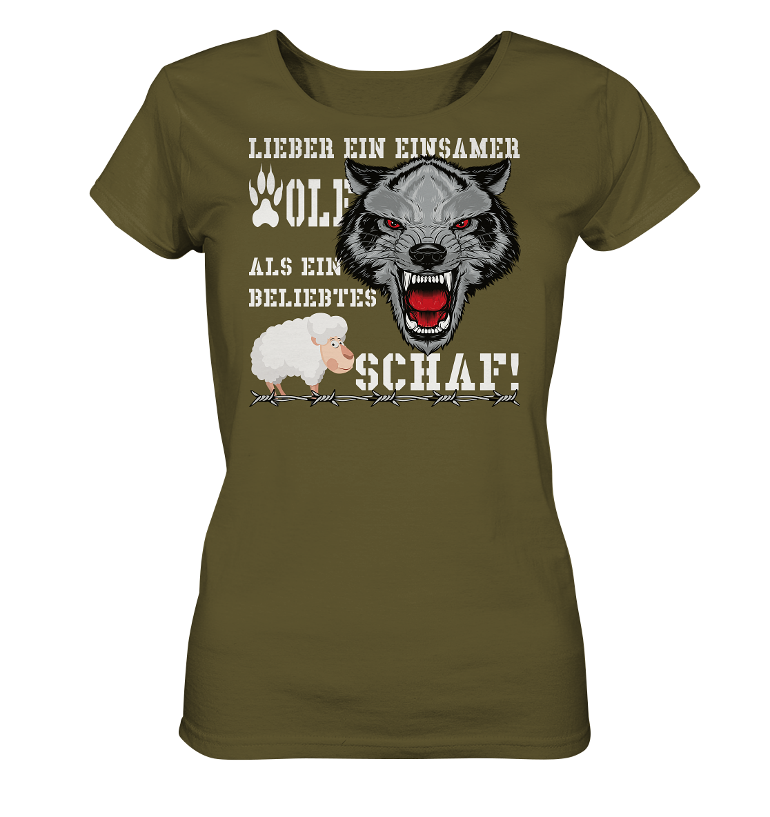 Lieber ein einsamer Wolf... - Ladies Organic Shirt