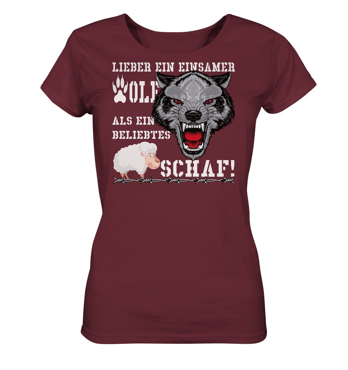 Lieber ein einsamer Wolf... - Ladies Organic Shirt