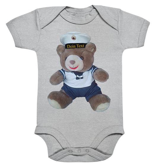 Teddy Dein Text - Organic Baby Bodysuite