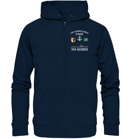 FK-Schnellboot P6159 REIHER Anker - Organic Kapuzenjacke