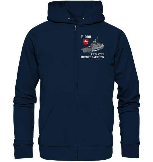 F208 Fregatte NIEDERSACHSEN - Organic Kapuzenjacke