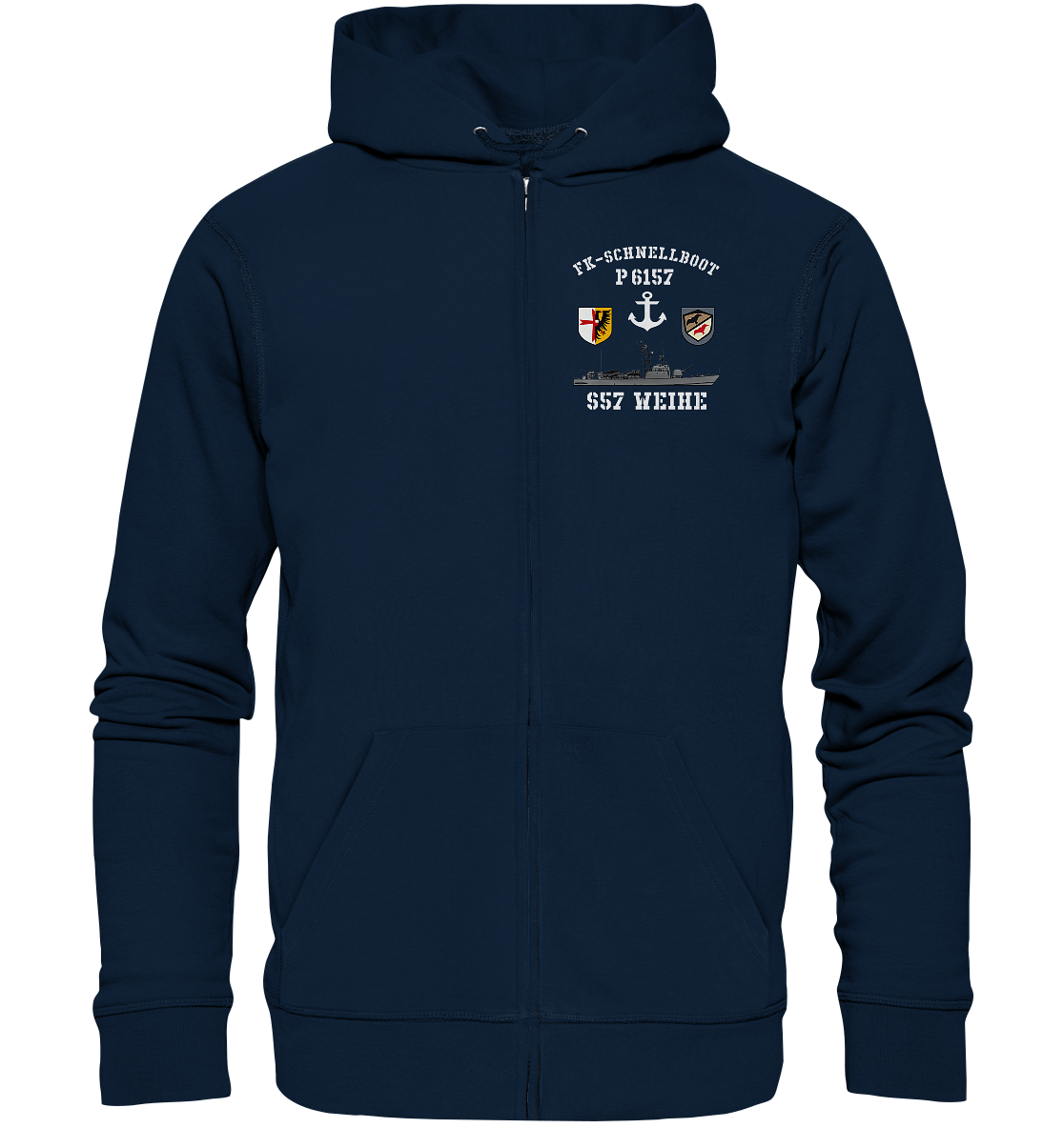 FK-Schnellboot P6157 WEIHE Anker - Organic Kapuzenjacke