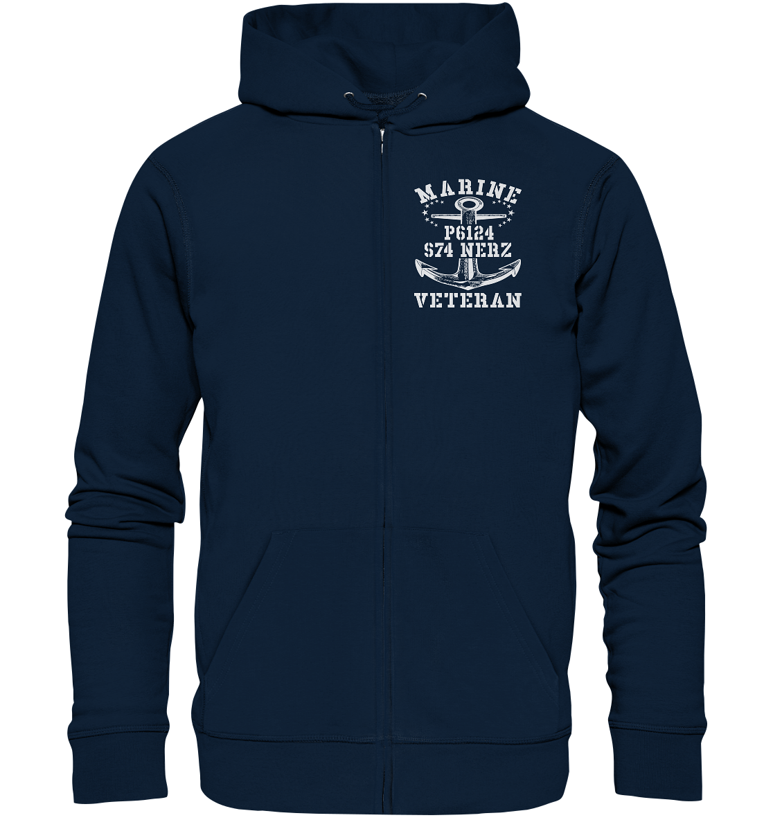 FK-Schnellboot P6124 NERZ Marine Veteran - Organic Kapuzenjacke