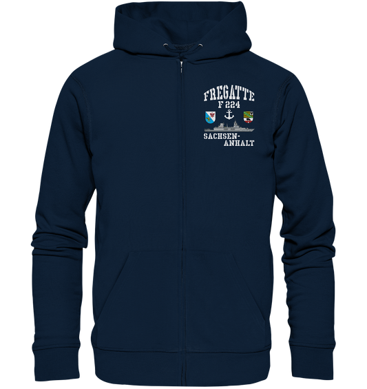 Fregatte F224 SACHSEN-ANHALT Anker - Organic Kapuzenjacke