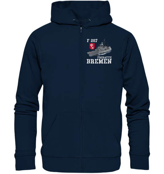 F207 Fregatte BREMEN - Organic Kapuzenjacke