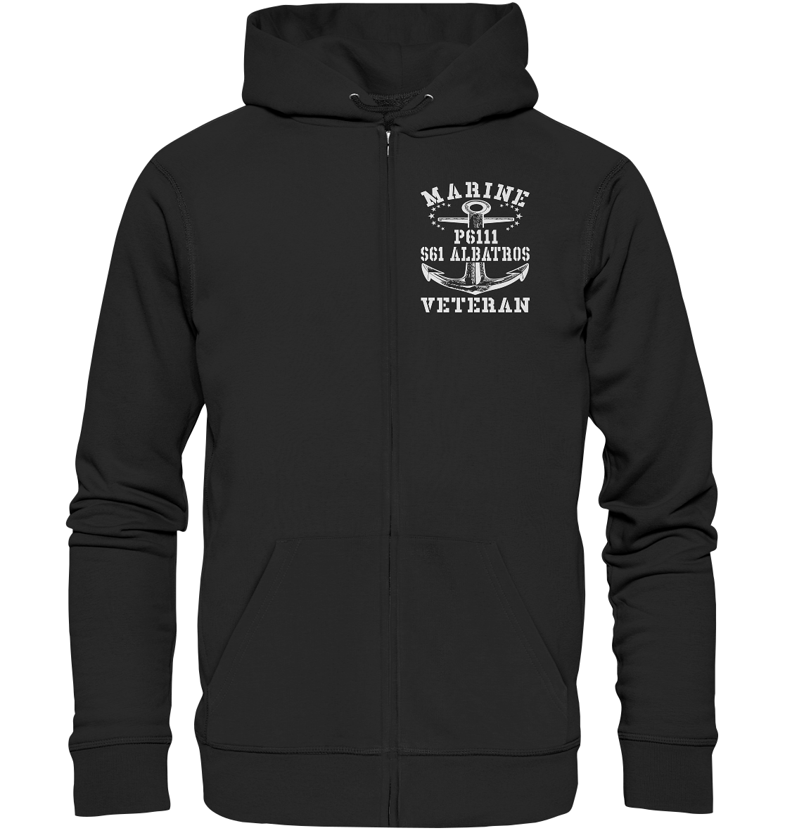 FK-Schnellboot P6111 ALBATROS Marine Veteran - Organic Kapuzenjacke