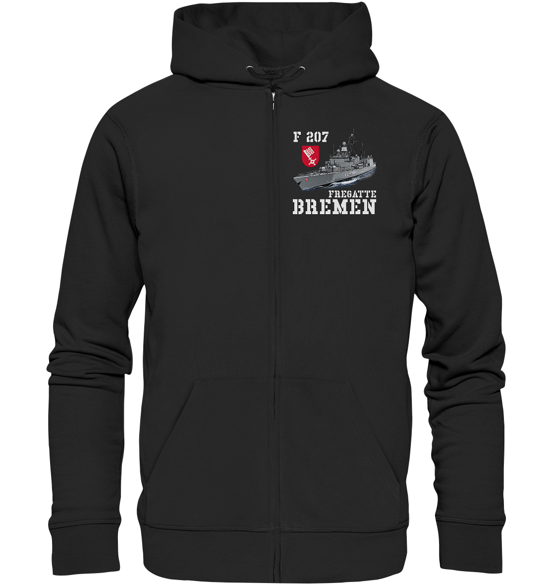 F207 Fregatte BREMEN - Organic Kapuzenjacke