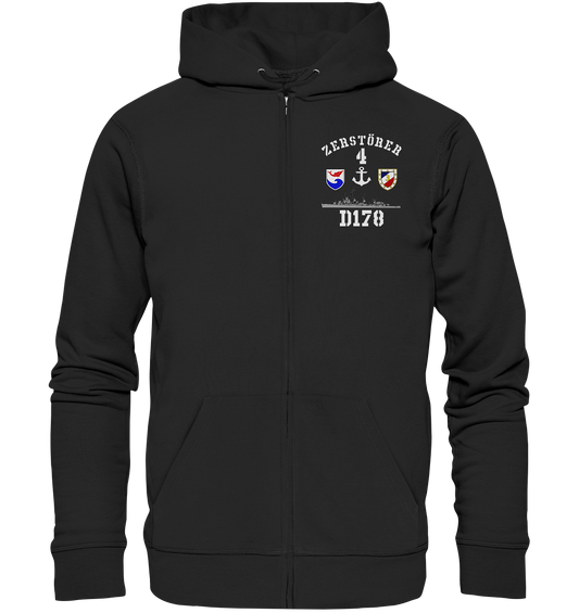 D178 ZERSTÖRER 4 Anker   - Organic Kapuzenjacke