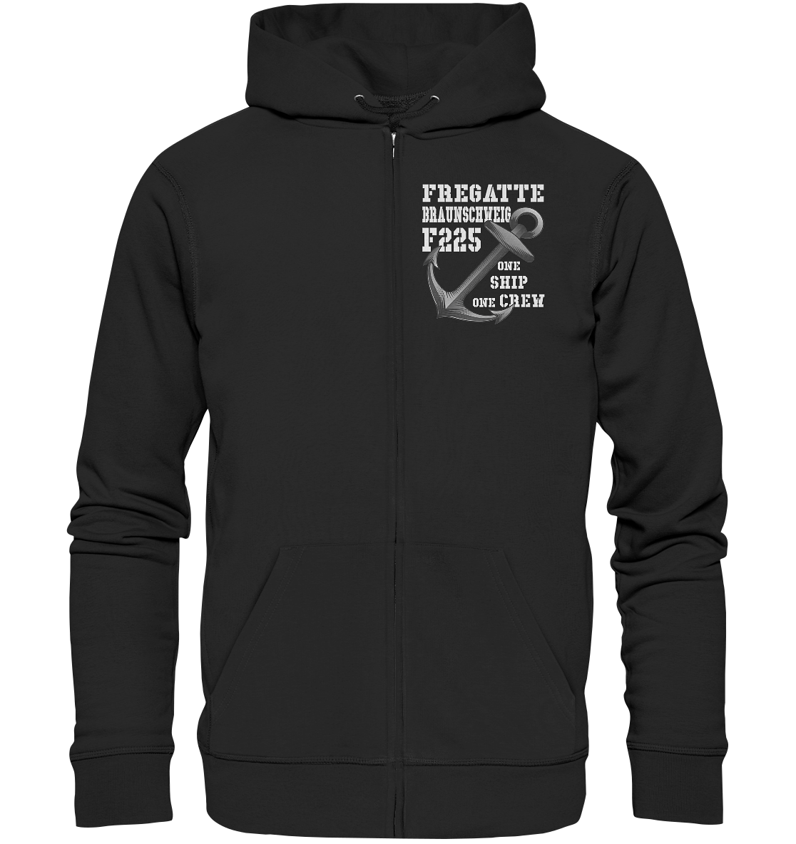 Fregatte F225 BRAUNSCHWEIG - One Ship one Crew - Organic Kapuzenjacke