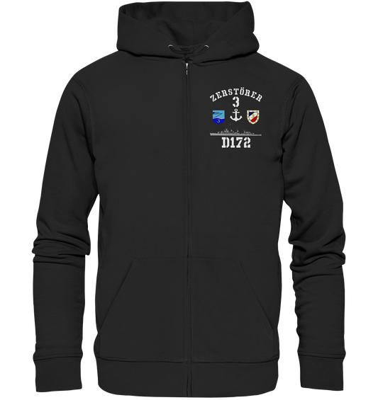 D172 ZERSTÖRER 3 Anker  - Organic Kapuzenjacke