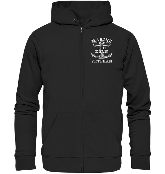 Fregatte F211 KÖLN Marine Veteran Brustlogo - Organic Kapuzenjacke