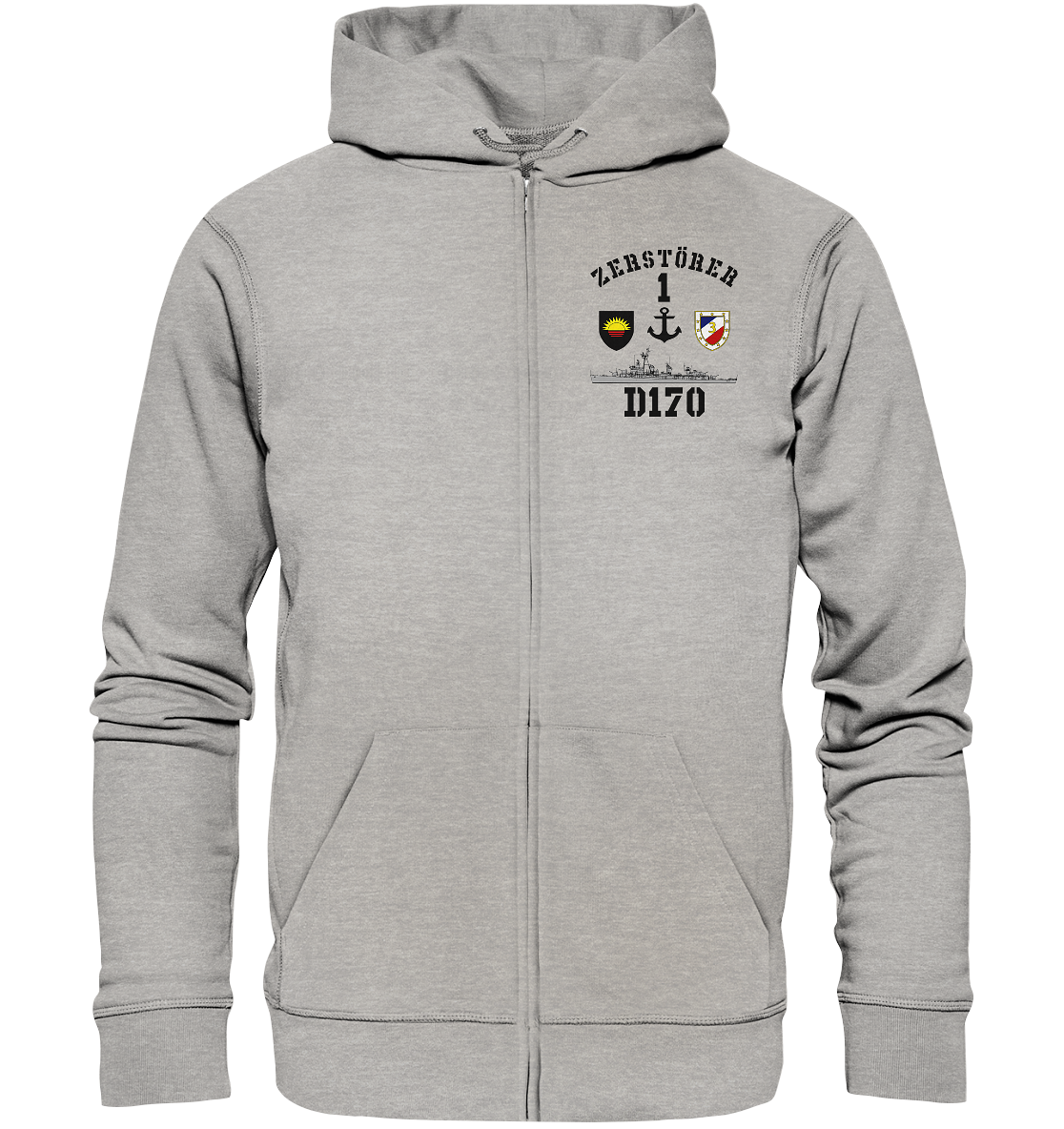 D170 ZERSTÖRER 1 Anker - Organic Kapuzenjacke