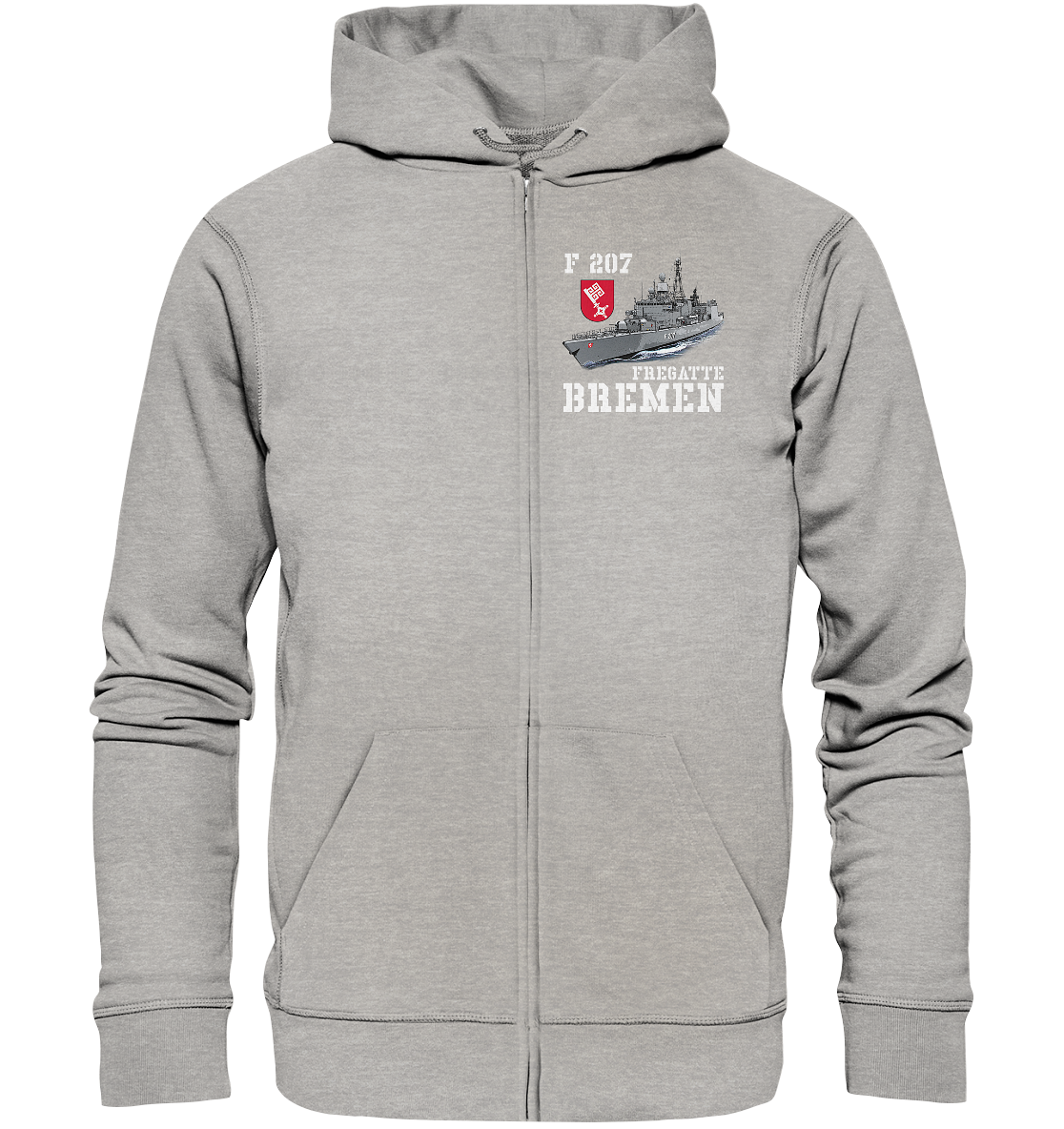 F207 Fregatte BREMEN - Organic Kapuzenjacke