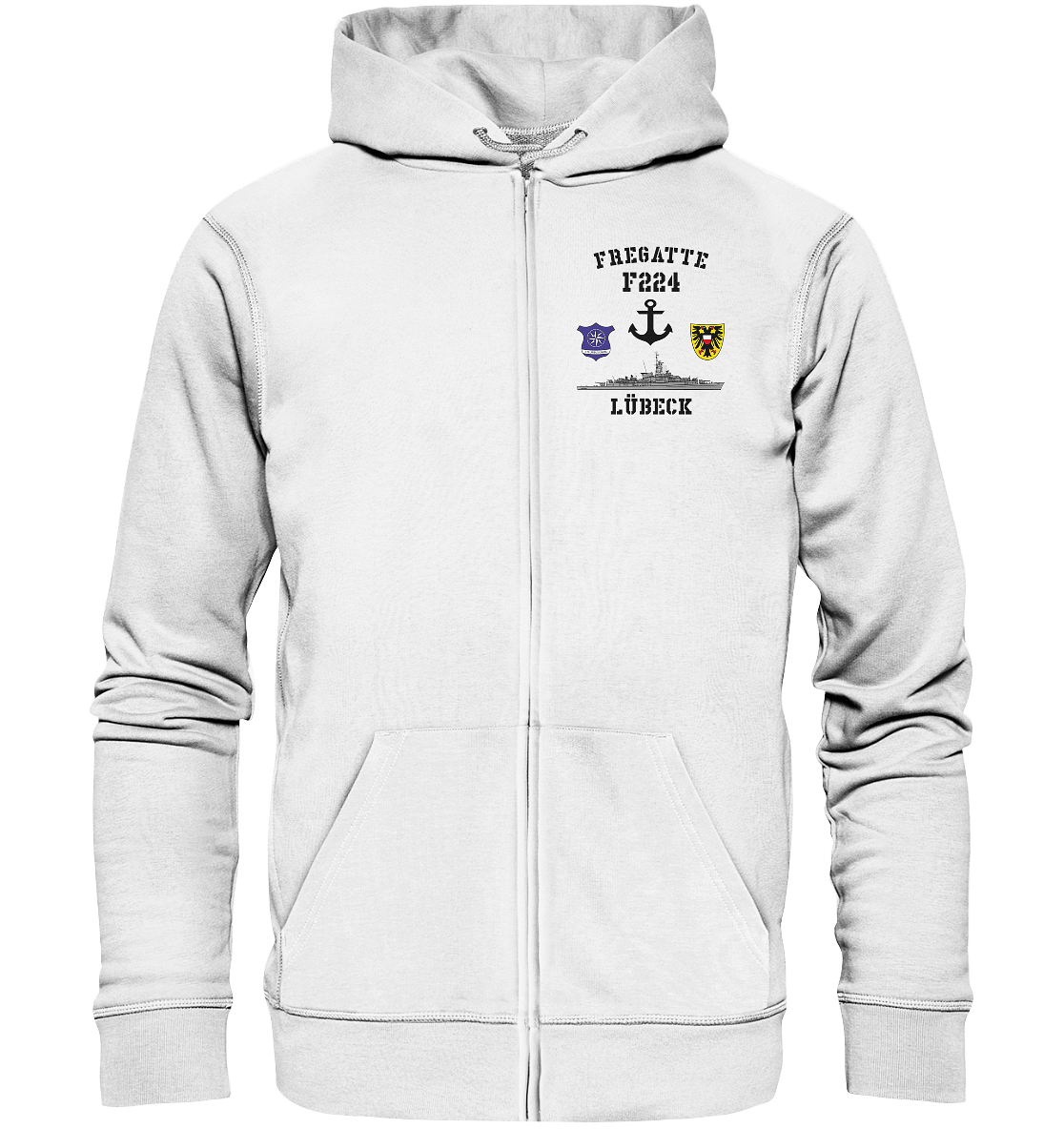 Fregatte F224 LÜBECK Anker   - Organic Kapuzenjacke