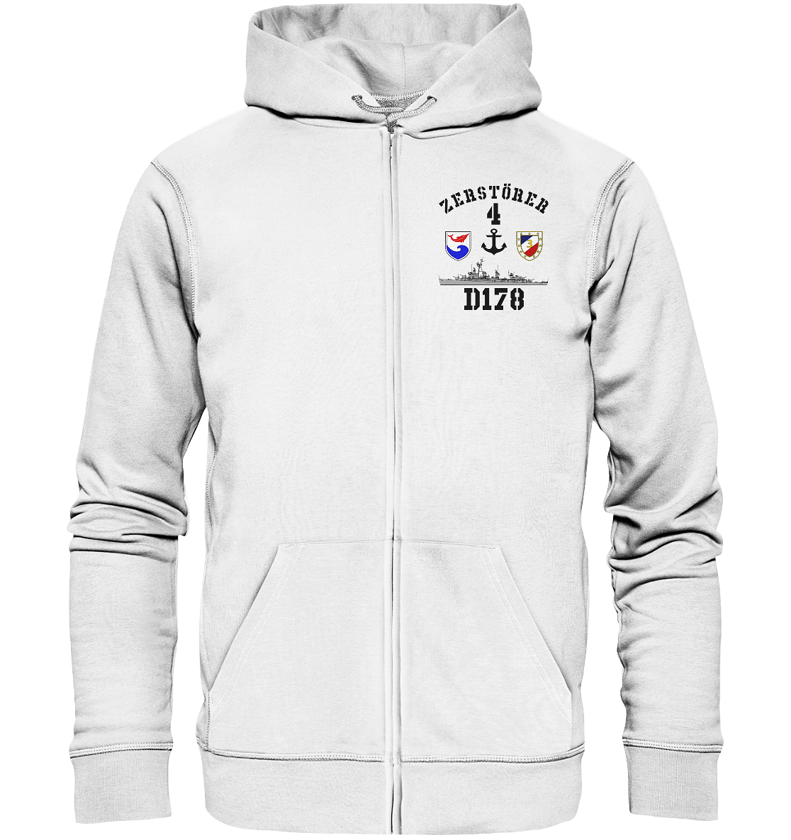 D178 ZERSTÖRER 4 Anker   - Organic Kapuzenjacke