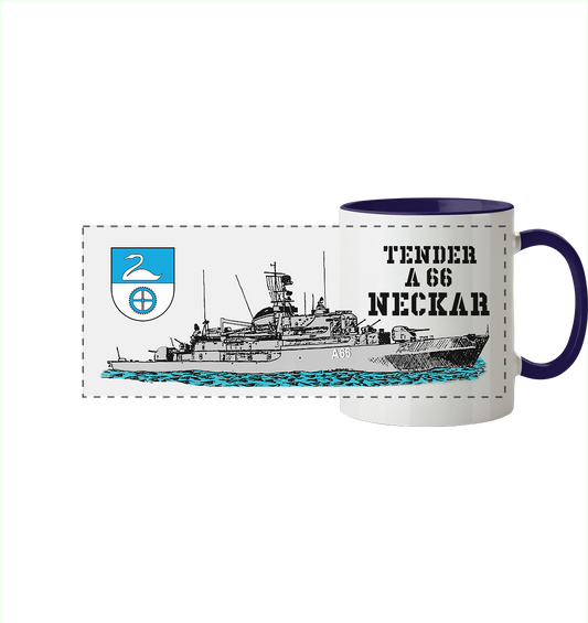 Tender A66 NECKAR - Panorama Tasse zweifarbig