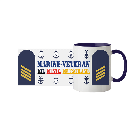 Dienstgradbecher STABSGEFREITER Marine Veteran - Panorama Tasse zweifarbig