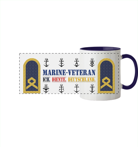 Hauptbootsmann MARINE-VETERAN - Panorama Tasse zweifarbig