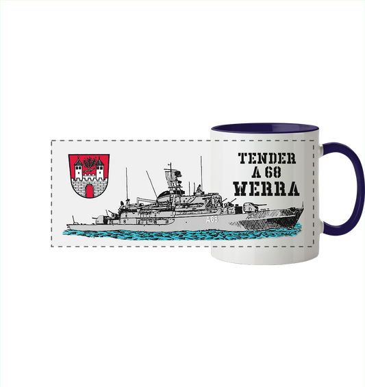 Tender A68 WERRA - Panorama Tasse zweifarbig