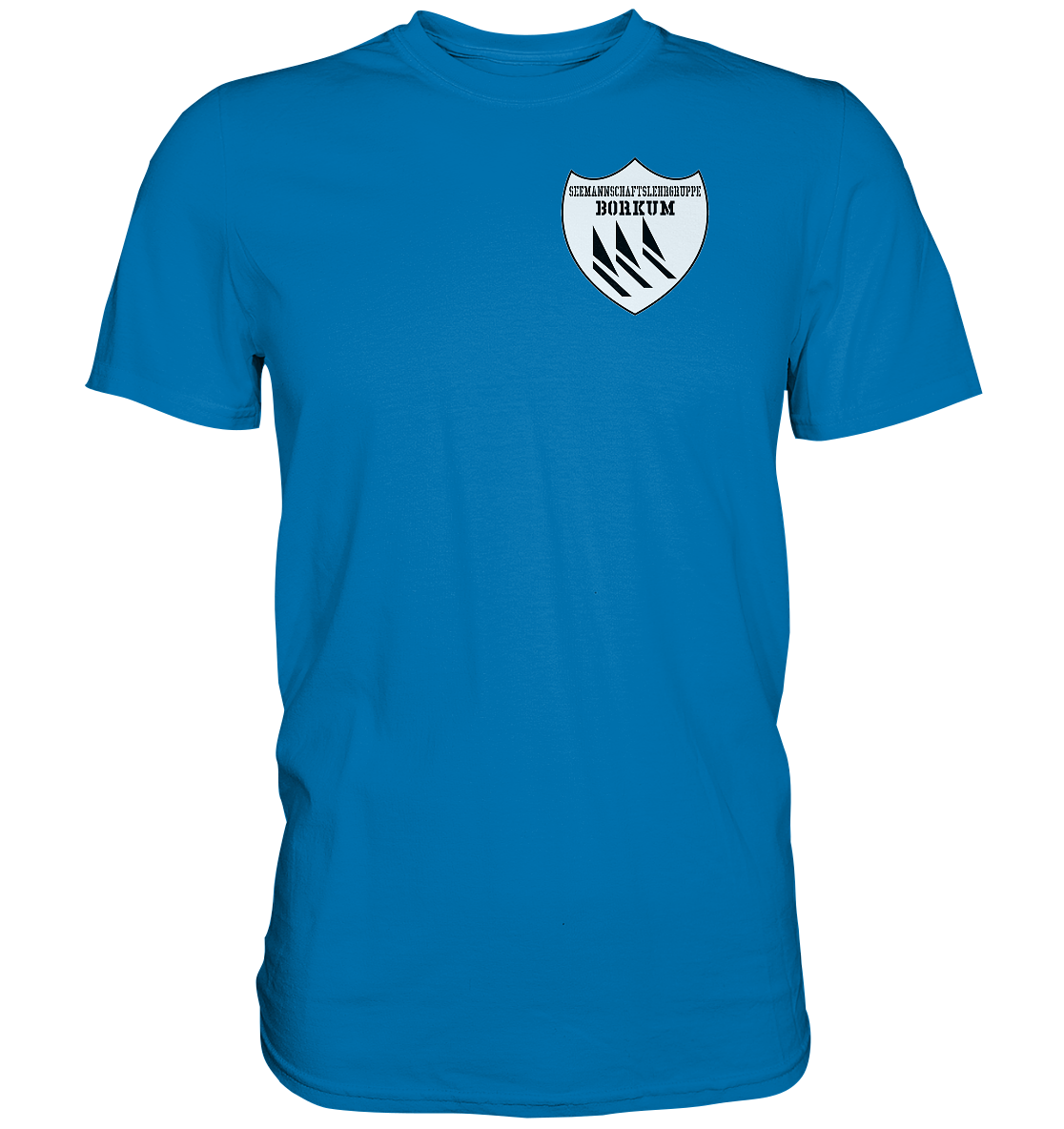 Seemannschaftslehrgruppe BORKUM Brustwappen - Premium Shirt