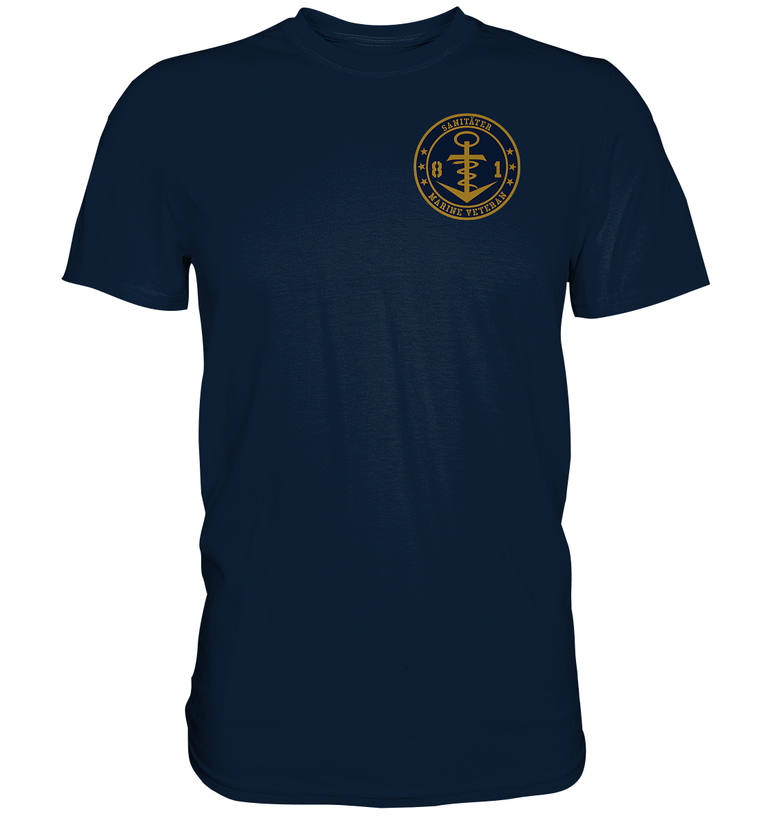 Marine Veteran 81er SANITÄTER Brustlogo - Premium Shirt