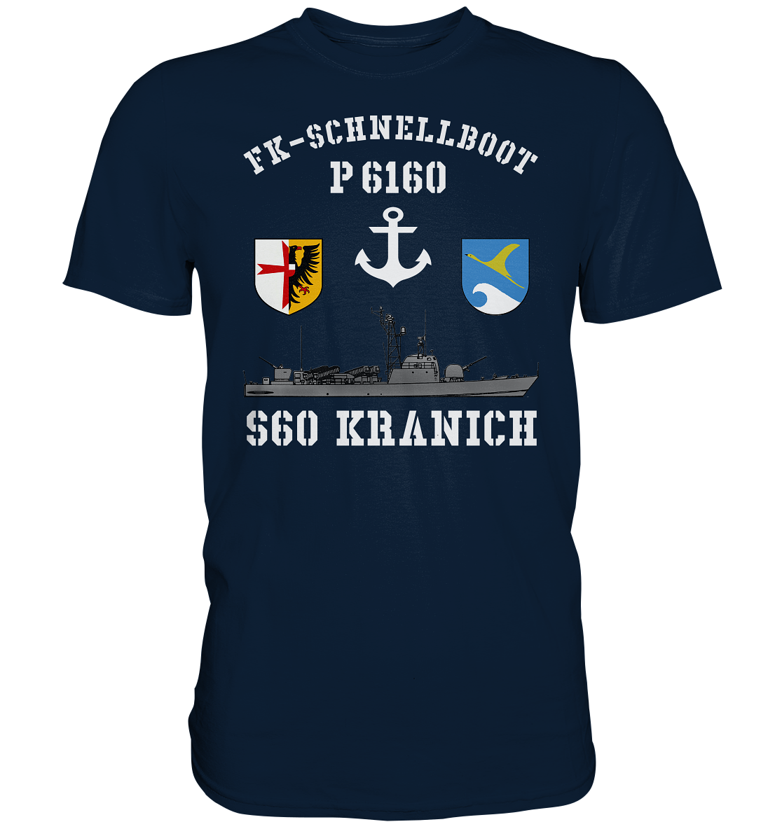 FK-Schnellboot P6160 S60 KRANICH Bofors - Premium Shirt