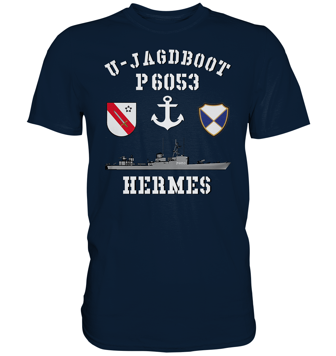 U-Jagdboot P6053 HERMES Anker - Premium Shirt