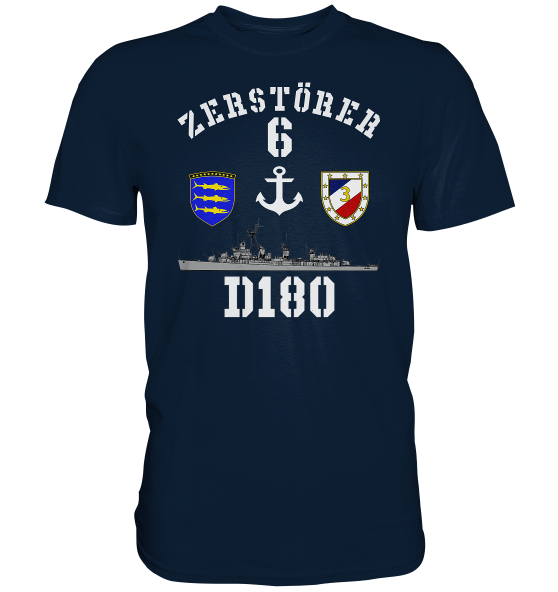 D180 ZERSTÖRER 6 Anker  - Premium Shirt