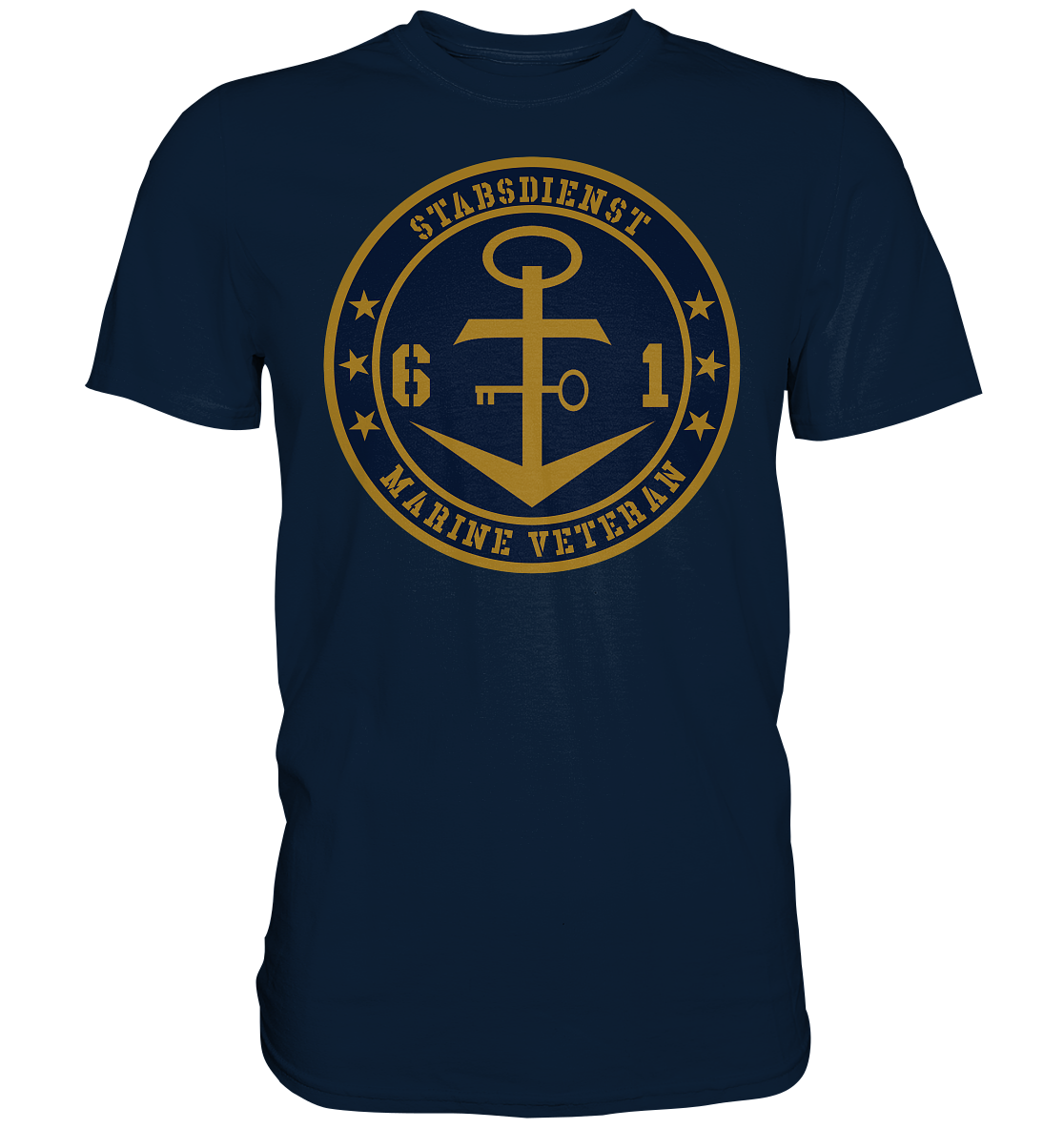 Marine Veteran 61er STABSDIENST - Premium Shirt