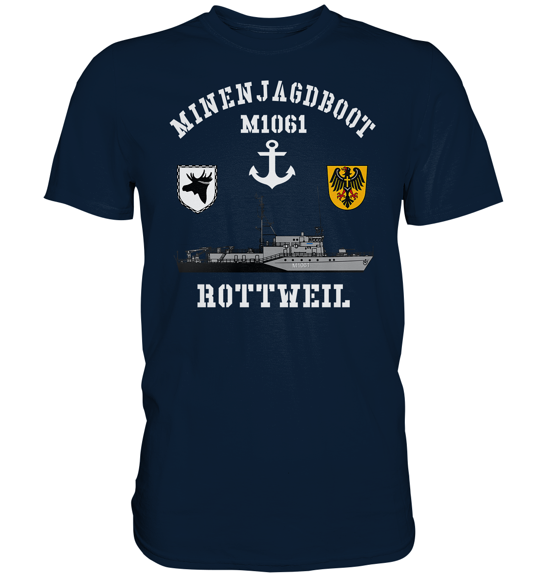 Mij.-Boot M1061 ROTTWEIL Anker 3. MSG - Premium Shirt