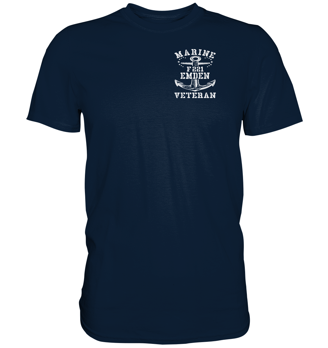 Fregatte F221 EMDEN Marine Veteran Brustlogo - Premium Shirt