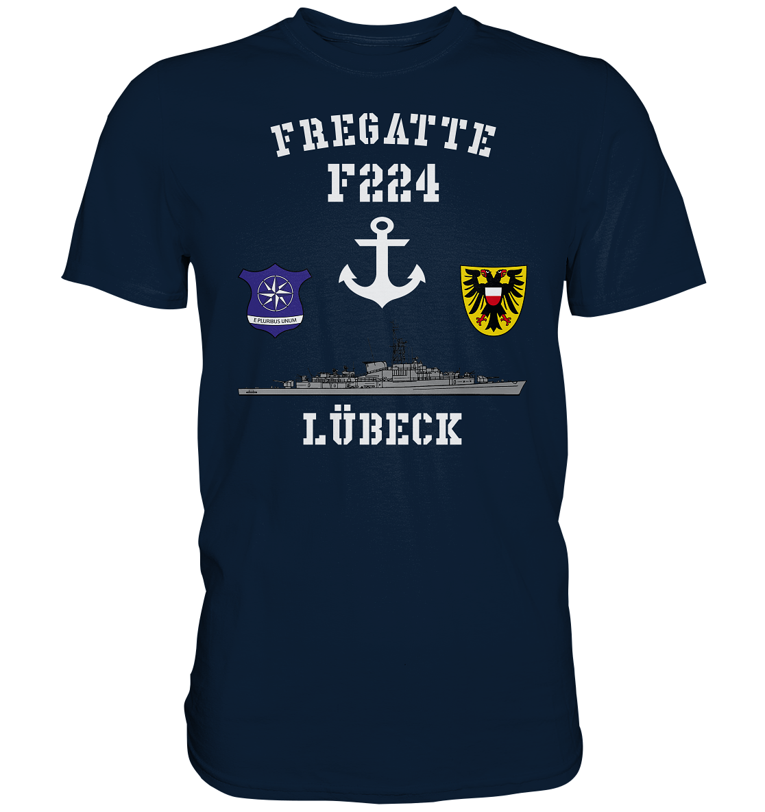 Fregatte F224 LÜBECK Anker   - Premium Shirt