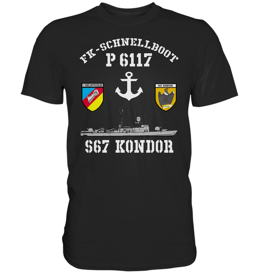 FK-Schnellboot P6117 KONDOR 2.SG Anker - Premium Shirt