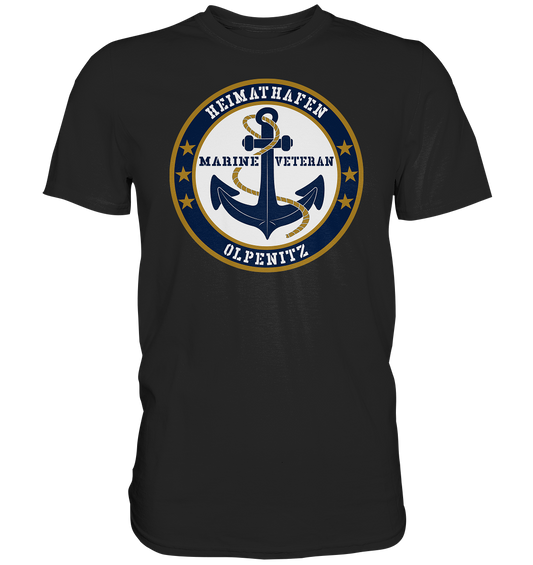 Marine Veteran Heimathafen OLPENITZ - Premium Shirt