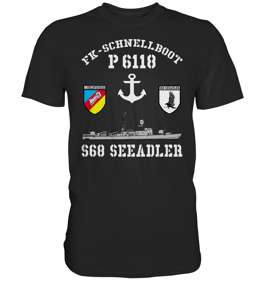 FK-Schnellboot P6118 SEEADLER 2.SG Anker  - Premium Shirt