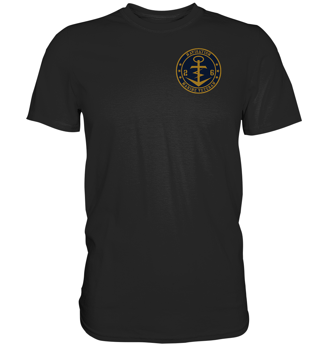 Marine Veteran 26er NAVIGATION Brustlogo  - Premium Shirt