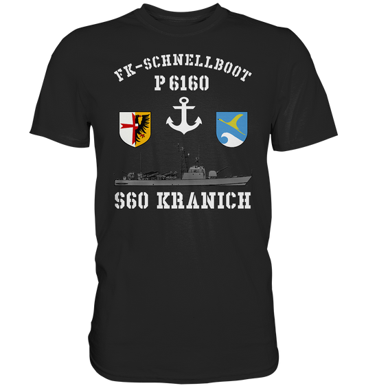 FK-Schnellboot P6160 KRANICH Anker - Premium Shirt