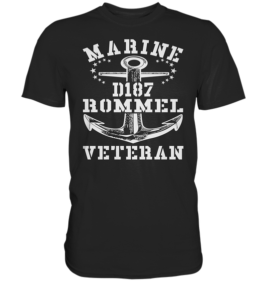 Zerstörer D187 ROMMEL Marine Veteran - Premium Shirt