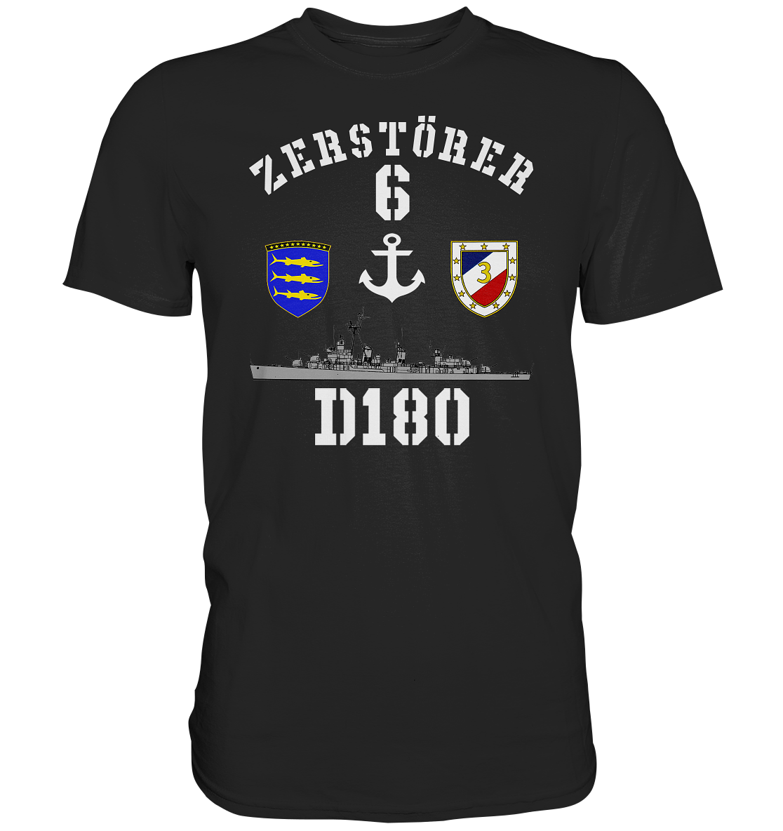 D180 ZERSTÖRER 6 Anker  - Premium Shirt